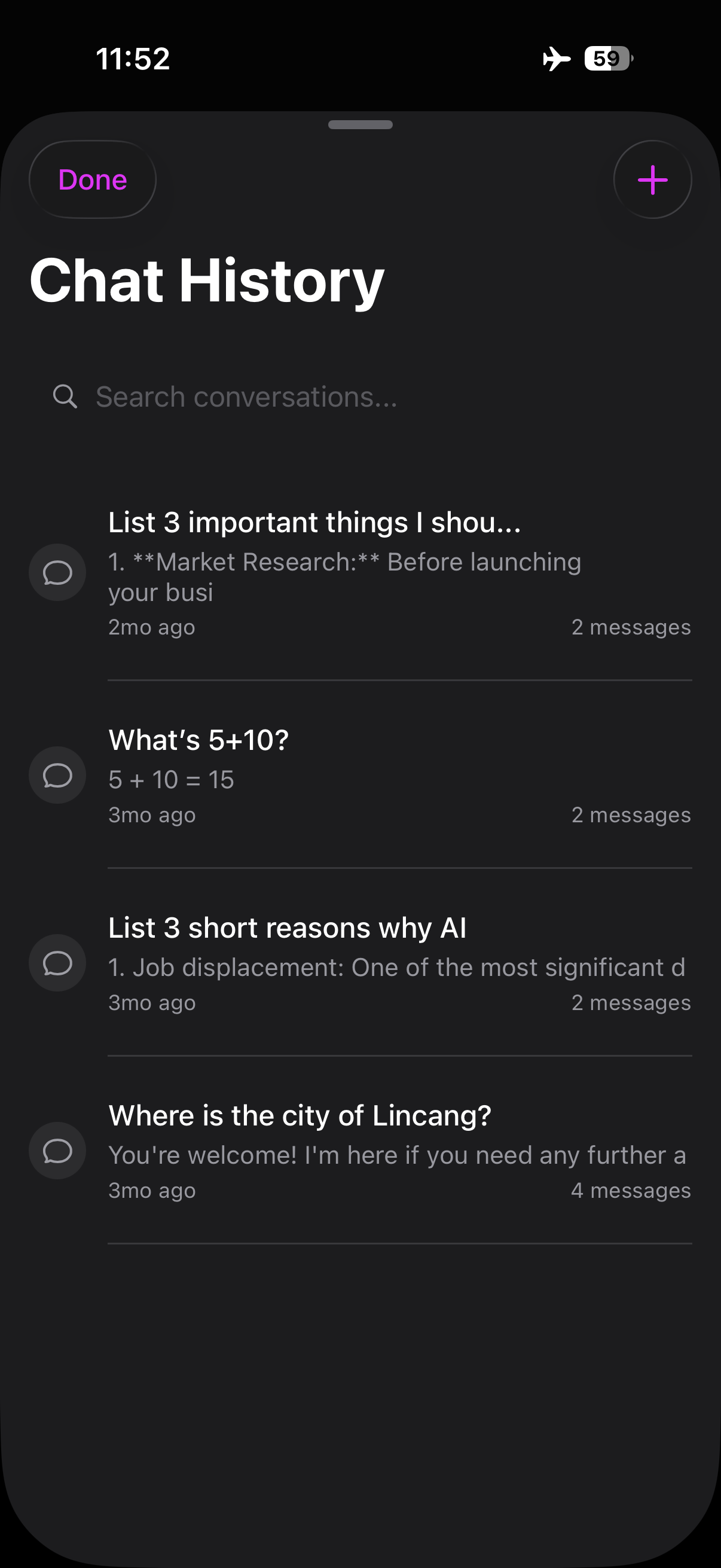 Chat History